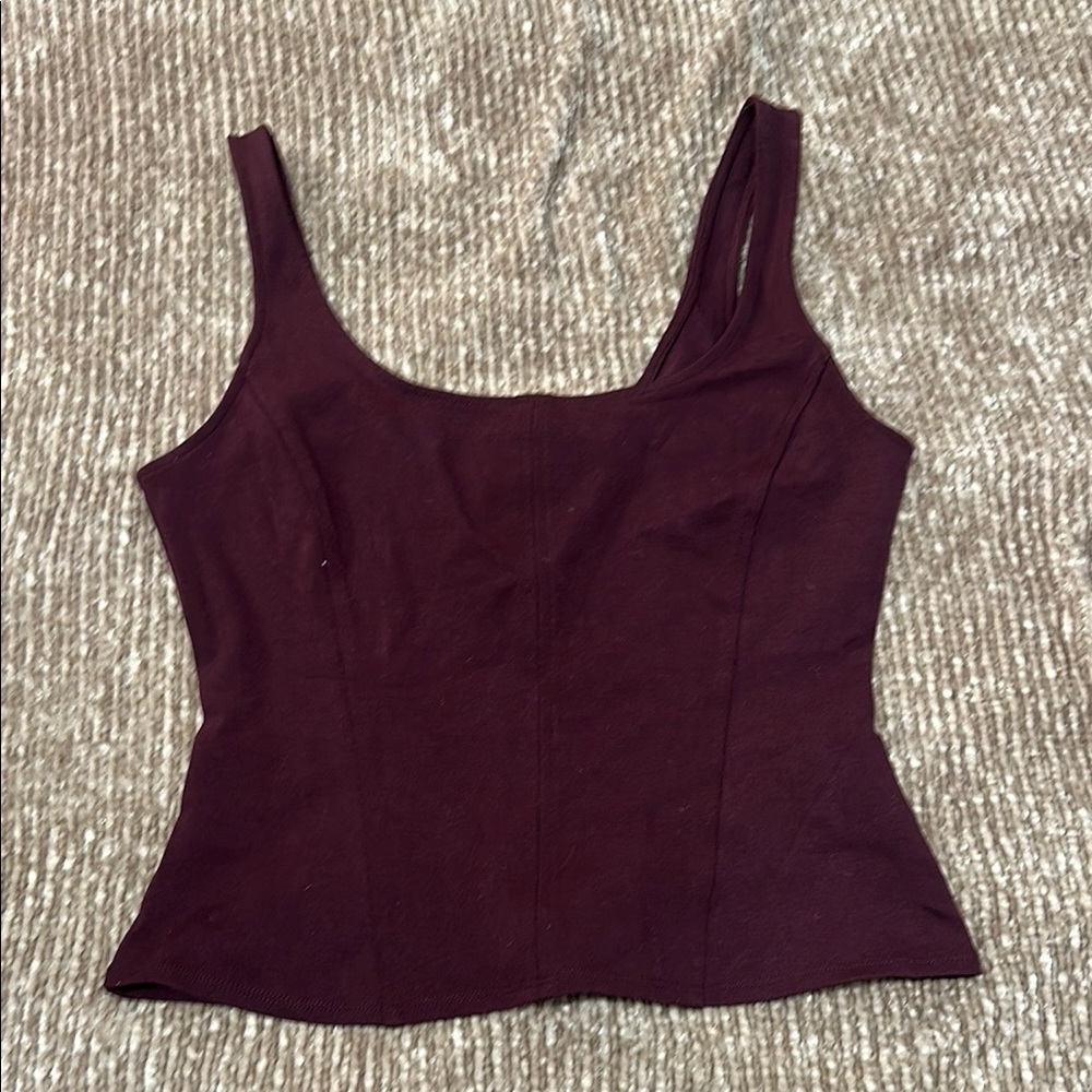 Women's Burgundy Tank Top